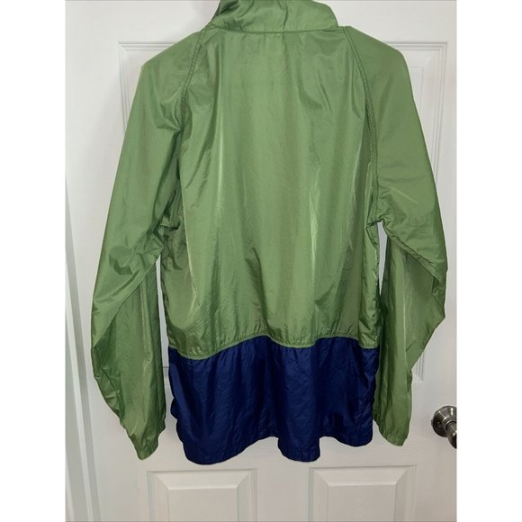 LL Bean Jacket Womens M Reg Yellow Lightweight Wind Rain  FG85 Nylon Zip - Picture 9 of 9